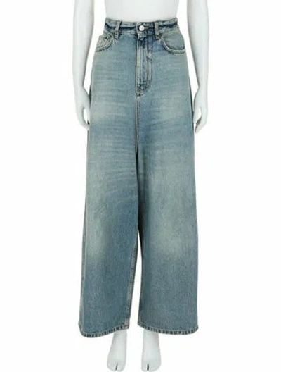 Pre-owned Balenciaga Solid Jeans W/ Tags In Blue
