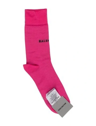 Pre-owned Balenciaga Solid Knee Socks  W/tags In Pink