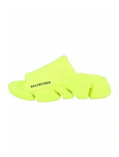 Pre-owned Balenciaga Solid Slides W/ Tags In Yellow