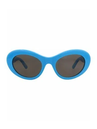 Pre-owned Balenciaga Solid Sunglasses W/ Tags In Blue