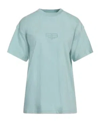 Balenciaga Solid-color Crew-neck Short-sleeved Shirt In Green