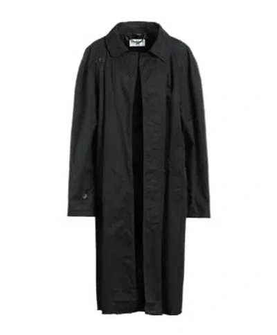 Balenciaga Solid-color Long Coat In Black
