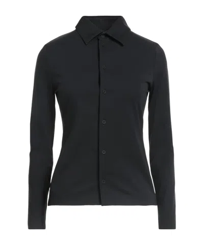 Balenciaga Solid-color Simple Long-sleeved Shirt In Black