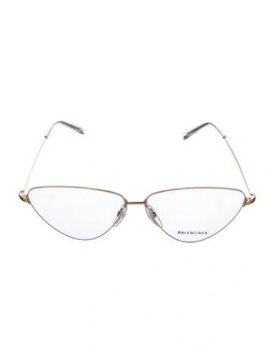 Pre-owned Balenciaga Sonic Walker 031 Eyeglasses Cat-eye Eyeglasses In Brown