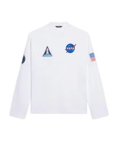 Balenciaga Space Long-sleeved T-shirt In Gray