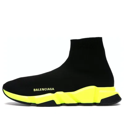Balenciaga Speed 1.0 Sneakers 'black Neon Yellow'