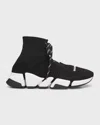 Balenciaga Speed 2 0 Lace Up Sneaker In Black