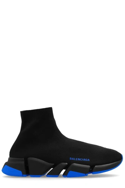 Balenciaga Speed 2.0 针织运动鞋 In Black