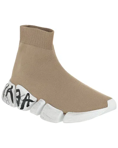 Balenciaga Speed 2.0 Graffiti Knit Sneaker In Multi