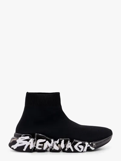 BALENCIAGA SPEED 2.0 GRAFFITI RECYCLED KNIT SNEAKER