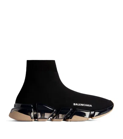 Balenciaga Speed 2.0 Knit Sneakers In Black
