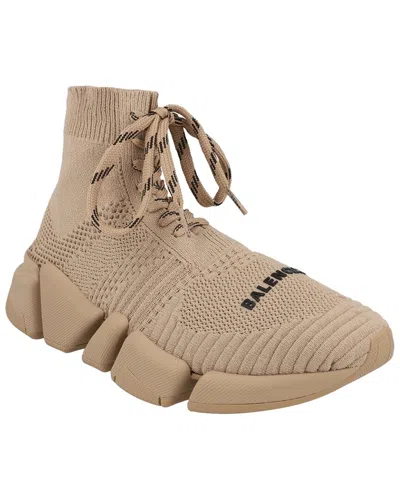 Balenciaga Speed 2.0 Lace Up Leather Sneaker B