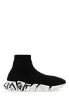 Balenciaga Black Stretch Fabric Speed 2.0 Sneakers