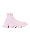 Balenciaga Speed 2.0 Clear Sole Sneakers In Purple