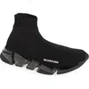 Balenciaga Black Speed Recycle Sock Sneakers In Black