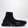 Balenciaga Knitted Speed Sneakers In Black