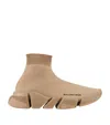Balenciaga 30mm Speed Recycled Knit Sneakers In Beige