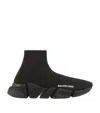 Balenciaga Sneakers Speed 2.0 In Maglia Riciclata Da Donna In Nero In Black
