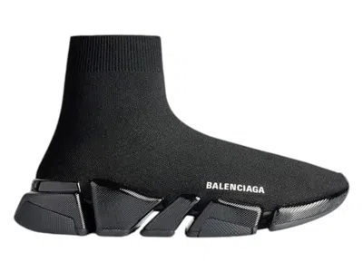 Pre-owned Balenciaga Speed 2.0 Recycled (women's) Sneakers In Black
