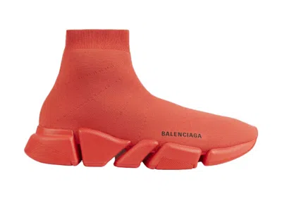 Pre-owned Balenciaga Speed 2.0 Ruby (women's) Sneakers In Red