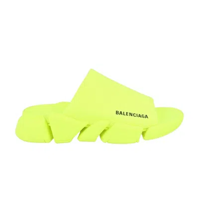 Pre-owned Balenciaga Speed 2.0 Slide 'fluo Yellow' | Men's Size 43