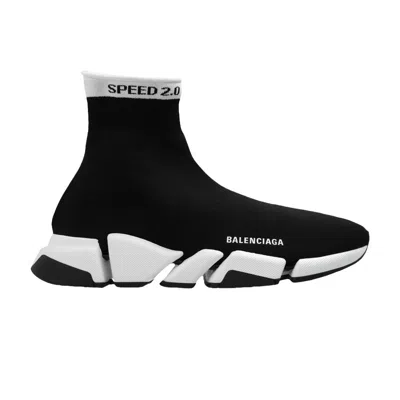 Pre-owned Balenciaga Speed 2.0 Sneaker 'black White Collar' | Men's Size 42