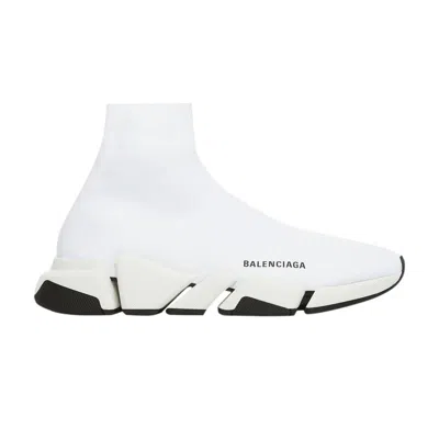 Pre-owned Balenciaga Speed 2.0 Sneaker 'white Black' | Men's Size 7