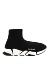 Balenciaga Technical 3d Recycled Knit Speed 2.0 Sneakers In Black