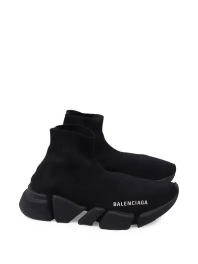 Pre-owned Balenciaga Speed 2.0 Sneakers In Black