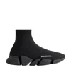 Balenciaga Black Speed Recycle Sock Sneakers In Black
