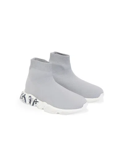 Balenciaga Kids' Speed 2.0 Sneakers In Grey