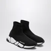 Balenciaga Technical 3d Recycled Knit Speed 2.0 Sneakers In Black
