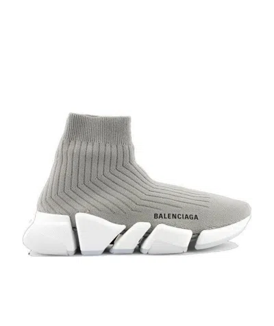 Balenciaga Speed 2.0 Sock-style Sneakers In Gray