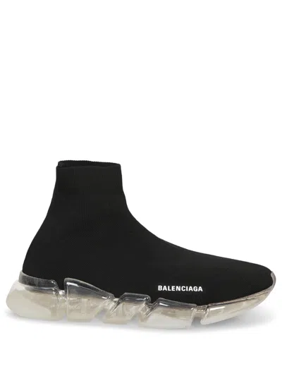 BALENCIAGA SPEED 2.0 STENCIL BLACK SNEAKERS