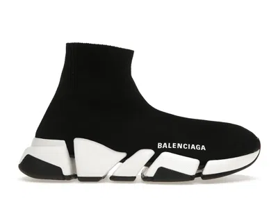 Pre-owned Balenciaga Speed 2.0 (women's) Sneakers In Black/white