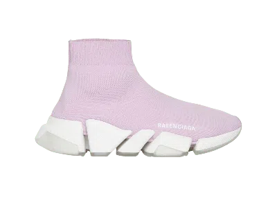 Pre-owned Balenciaga Speed 2.0 (women's) Sneakers In Pink/white