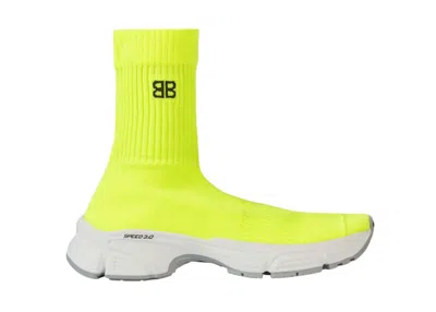 Pre-owned Balenciaga Speed 3.0 Fluo (women's) Sneakers In Yellow