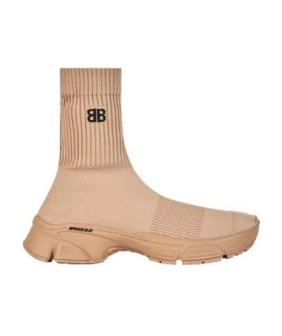 Balenciaga Speed 3.0 Sneakers In Nude