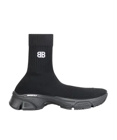 Balenciaga Speed 3.0 Sole Sneakers In Black