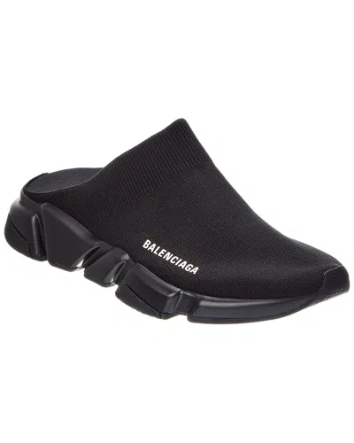 Balenciaga Speed Canvas Slide In Black