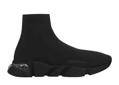 Pre-owned Balenciaga Speed Clear Sole (women's) Sneakers In Black