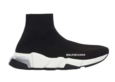 Pre-owned Balenciaga Speed Clear Sole (women's) Sneakers In Black/white