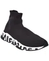 Balenciaga Speed Graffiti Sock Sneaker In Black