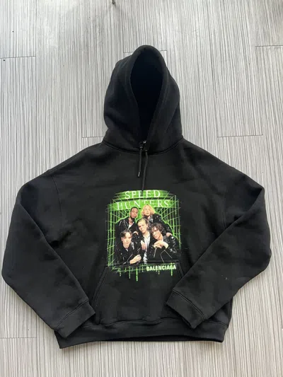 Pre-owned Balenciaga Speed Hunters Hoodie In Black