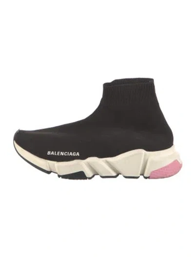 Pre-owned Balenciaga Speed Knit Trainer Sock Sneakers In Black