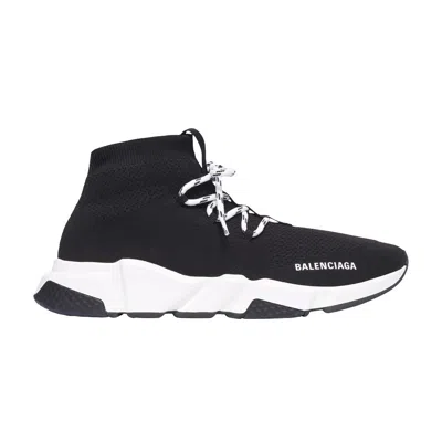 Pre-owned Balenciaga Speed Lace-up Sneaker 'black White' | Men's Size 47