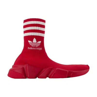 Balenciaga Speed Lt Adidas Sneakers In Red