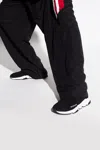 Balenciaga Speed 2.0 Logo-print Glittered Stretch-knit High-top Sneakers In Black