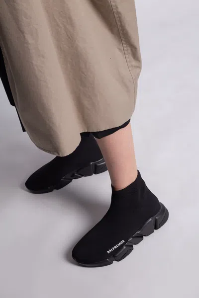 Balenciaga Speed Knit Sock Trainer Sneakers In Black
