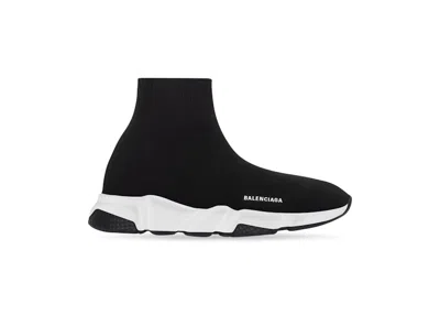 Pre-owned Balenciaga Speed Recycled (kids) Sneakers In Black/white